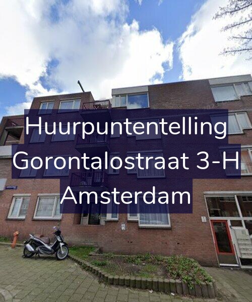 Foto gevel Huurpuntentelling voor Gorontalostraat 3-H, Amsterdam
