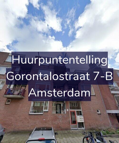 Foto gevel Huurpuntentelling voor Gorontalostraat 7-B, Amsterdam