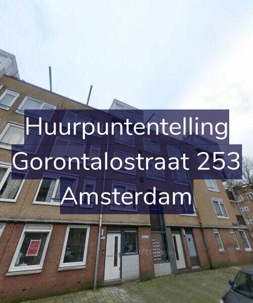 Foto gevel Huurpuntentelling voor Gorontalostraat 253, Amsterdam