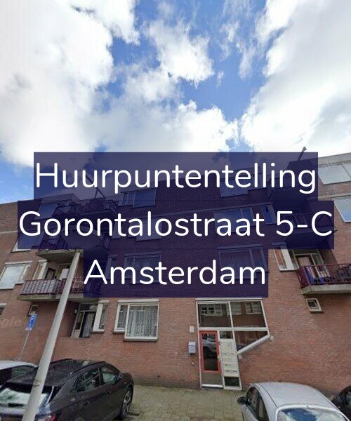 Foto gevel Huurpuntentelling voor Gorontalostraat 5-C, Amsterdam