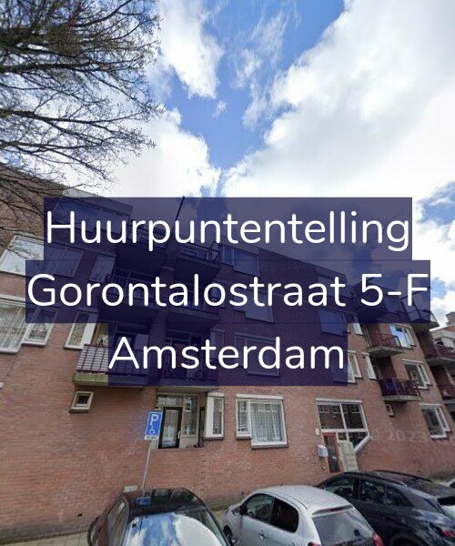 Foto gevel Huurpuntentelling voor Gorontalostraat 5-F, Amsterdam