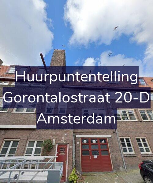 Foto gevel Huurpuntentelling voor Gorontalostraat 20-D, Amsterdam