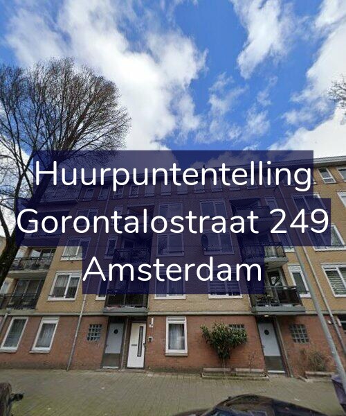 Foto gevel Huurpuntentelling voor Gorontalostraat 249, Amsterdam