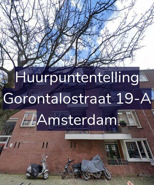 Foto gevel Huurpuntentelling voor Gorontalostraat 19-A, Amsterdam