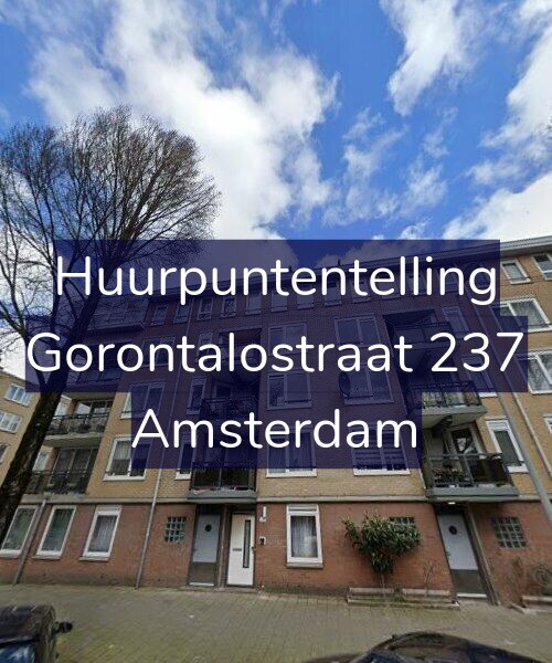Foto gevel Huurpuntentelling voor Gorontalostraat 237, Amsterdam