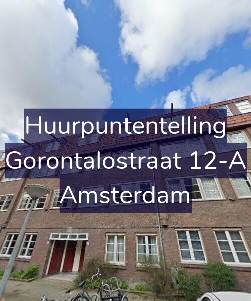 Foto gevel Huurpuntentelling voor Gorontalostraat 12-A, Amsterdam