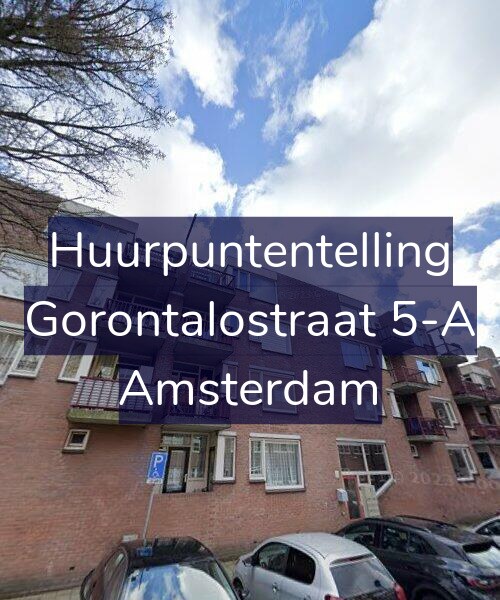 Foto gevel Huurpuntentelling voor Gorontalostraat 5-A, Amsterdam