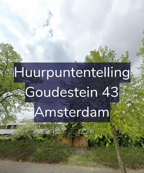 Foto gevel Huurpuntentelling voor Goudestein 43, Amsterdam
