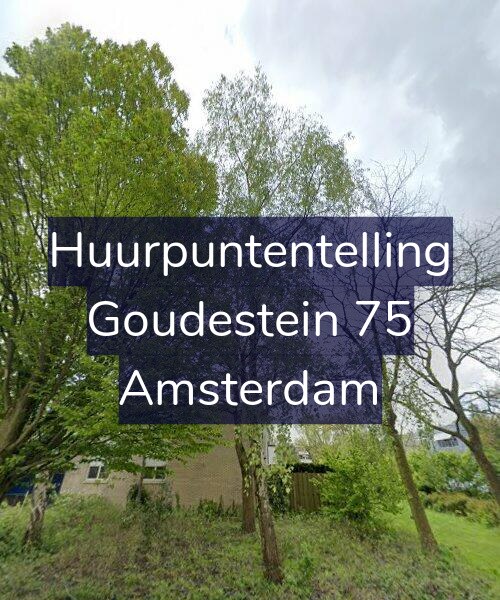 Foto gevel Huurpuntentelling voor Goudestein 75, Amsterdam