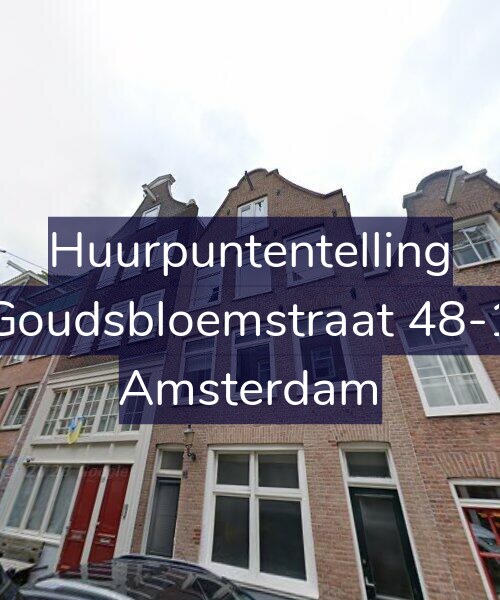 Foto gevel Huurpuntentelling voor Goudsbloemstraat 48-1, Amsterdam
