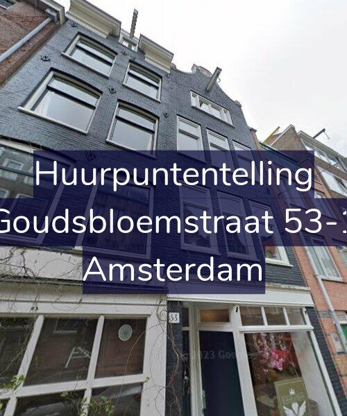Foto gevel Huurpuntentelling voor Goudsbloemstraat 53-1, Amsterdam