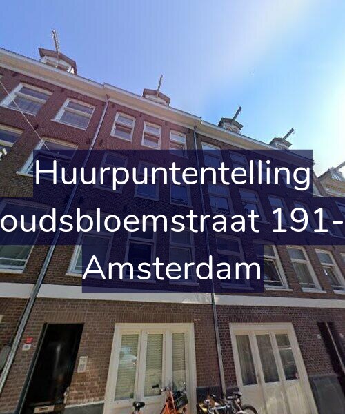 Foto gevel Huurpuntentelling voor Goudsbloemstraat 191-D, Amsterdam