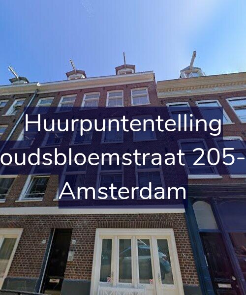Foto gevel Huurpuntentelling voor Goudsbloemstraat 205-D, Amsterdam