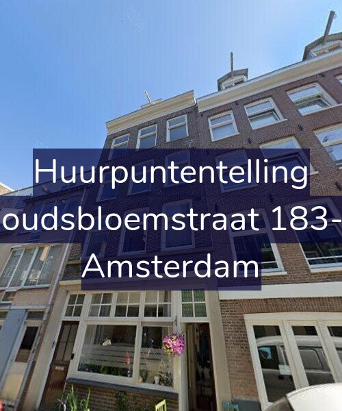 Foto gevel Huurpuntentelling voor Goudsbloemstraat 183-4, Amsterdam
