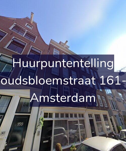 Foto gevel Huurpuntentelling voor Goudsbloemstraat 161-1, Amsterdam