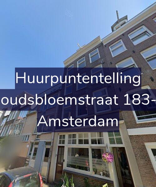 Foto gevel Huurpuntentelling voor Goudsbloemstraat 183-2, Amsterdam