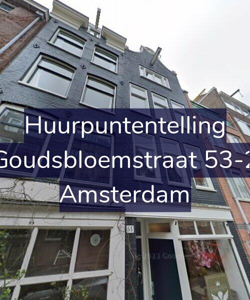 Foto gevel Huurpuntentelling voor Goudsbloemstraat 53-2, Amsterdam