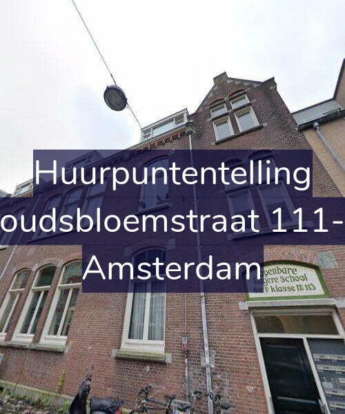 Foto gevel Huurpuntentelling voor Goudsbloemstraat 111-A, Amsterdam