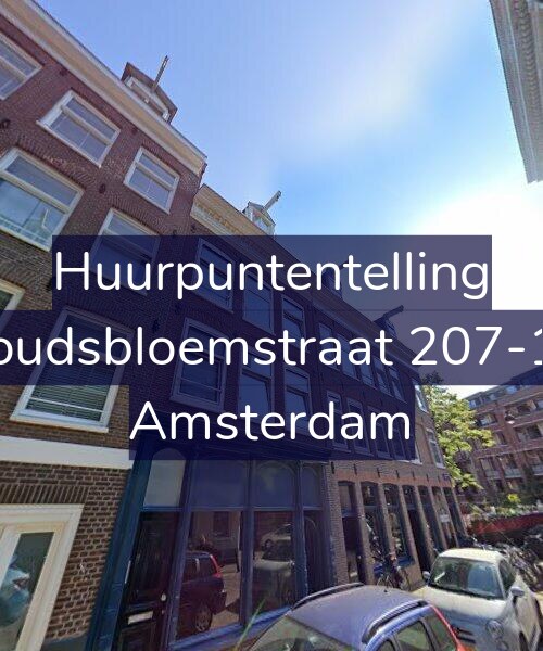 Foto gevel Huurpuntentelling voor Goudsbloemstraat 207-1V, Amsterdam