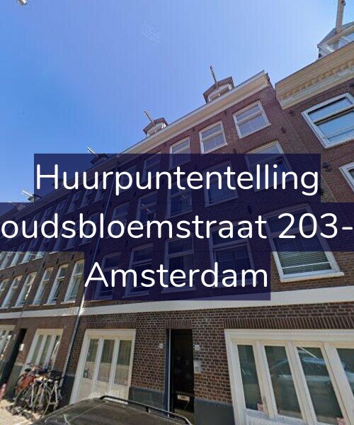 Foto gevel Huurpuntentelling voor Goudsbloemstraat 203-C, Amsterdam