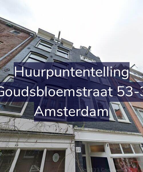 Foto gevel Huurpuntentelling voor Goudsbloemstraat 53-3, Amsterdam