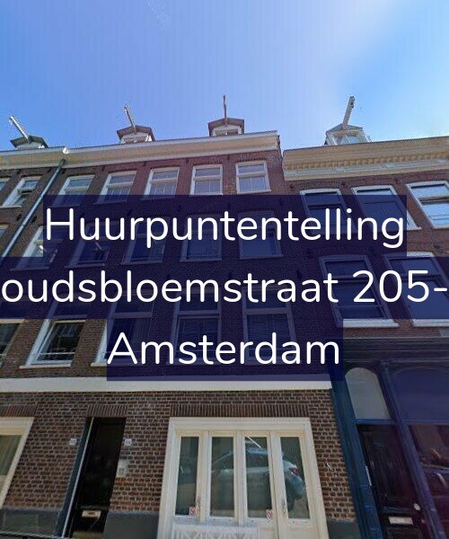 Foto gevel Huurpuntentelling voor Goudsbloemstraat 205-B, Amsterdam