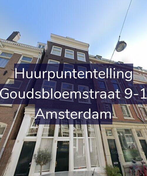 Foto gevel Huurpuntentelling voor Goudsbloemstraat 9-1, Amsterdam