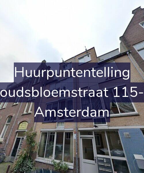 Foto gevel Huurpuntentelling voor Goudsbloemstraat 115-A, Amsterdam