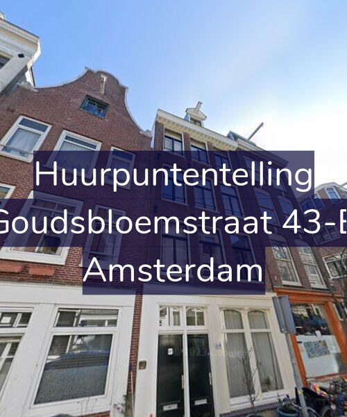 Foto gevel Huurpuntentelling voor Goudsbloemstraat 43-B, Amsterdam