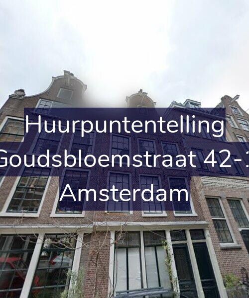Foto gevel Huurpuntentelling voor Goudsbloemstraat 42-1, Amsterdam