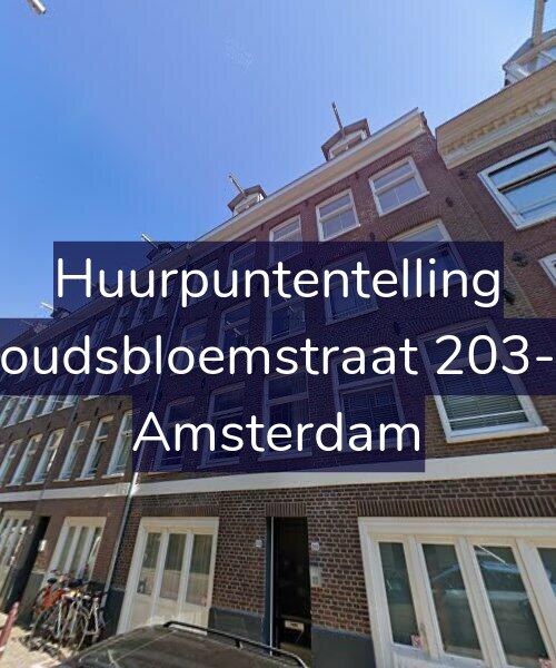 Foto gevel Huurpuntentelling voor Goudsbloemstraat 203-A, Amsterdam