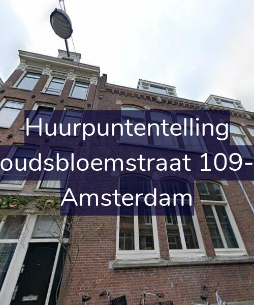 Foto gevel Huurpuntentelling voor Goudsbloemstraat 109-A, Amsterdam