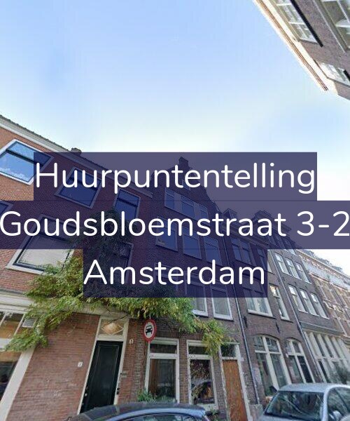 Foto gevel Huurpuntentelling voor Goudsbloemstraat 3-2, Amsterdam