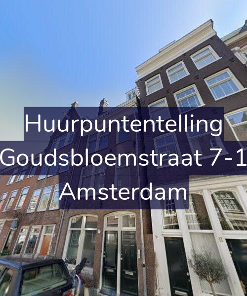 Foto gevel Huurpuntentelling voor Goudsbloemstraat 7-1, Amsterdam