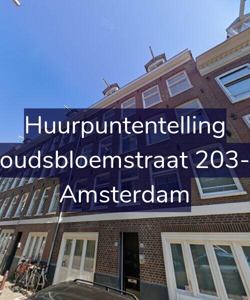 Foto gevel Huurpuntentelling voor Goudsbloemstraat 203-D, Amsterdam