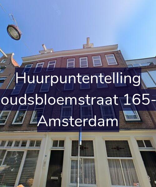 Foto gevel Huurpuntentelling voor Goudsbloemstraat 165-1, Amsterdam