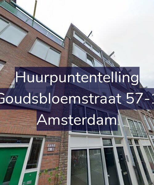 Foto gevel Huurpuntentelling voor Goudsbloemstraat 57-1, Amsterdam