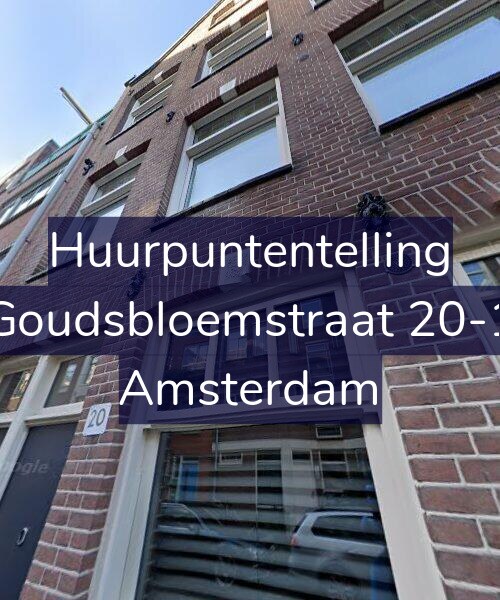 Foto gevel Huurpuntentelling voor Goudsbloemstraat 20-1, Amsterdam