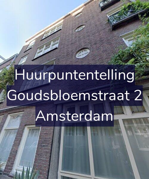 Foto gevel Huurpuntentelling voor Goudsbloemstraat 2, Amsterdam