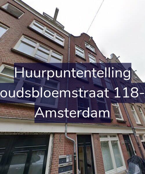 Foto gevel Huurpuntentelling voor Goudsbloemstraat 118-G, Amsterdam