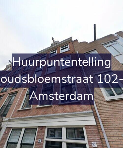 Foto gevel Huurpuntentelling voor Goudsbloemstraat 102-2, Amsterdam