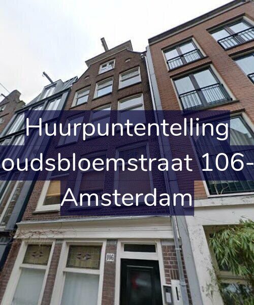 Foto gevel Huurpuntentelling voor Goudsbloemstraat 106-1, Amsterdam