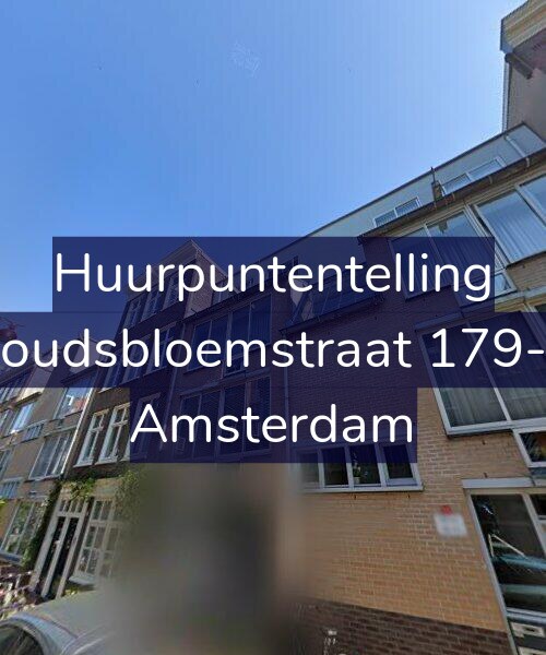Foto gevel Huurpuntentelling voor Goudsbloemstraat 179-B, Amsterdam