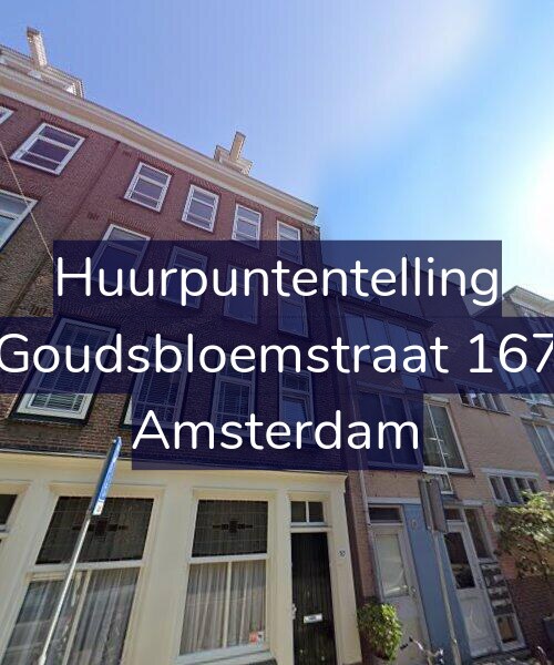 Foto gevel Huurpuntentelling voor Goudsbloemstraat 167, Amsterdam