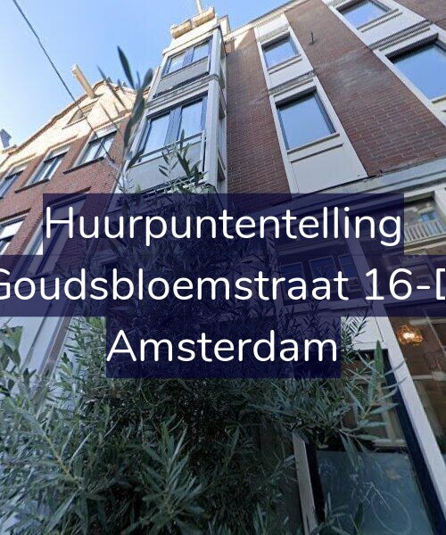 Foto gevel Huurpuntentelling voor Goudsbloemstraat 16-D, Amsterdam