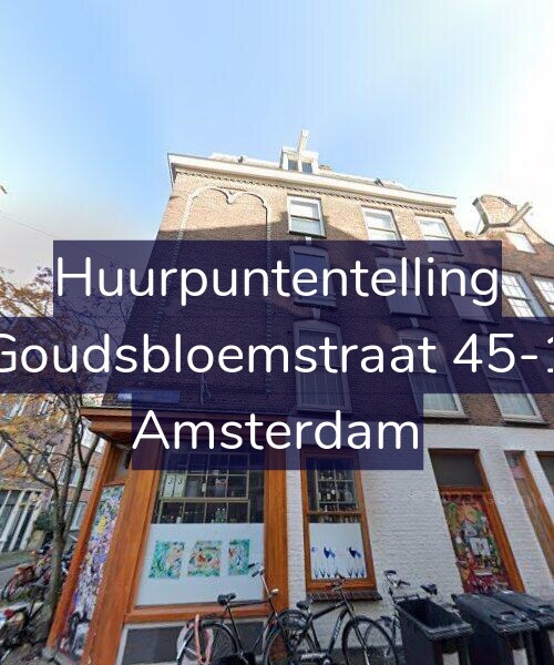 Foto gevel Huurpuntentelling voor Goudsbloemstraat 45-1, Amsterdam