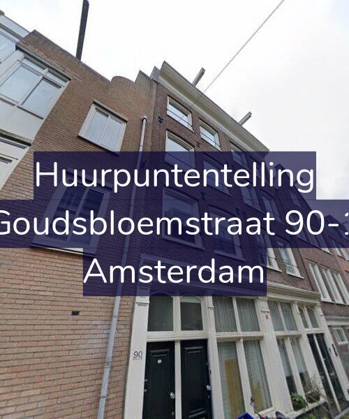 Foto gevel Huurpuntentelling voor Goudsbloemstraat 90-1, Amsterdam