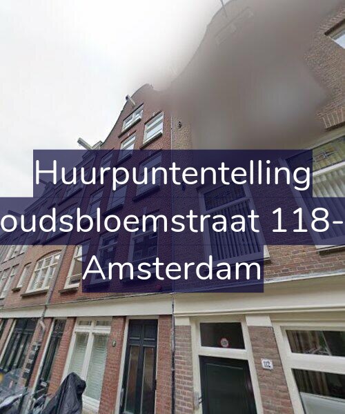 Foto gevel Huurpuntentelling voor Goudsbloemstraat 118-D, Amsterdam