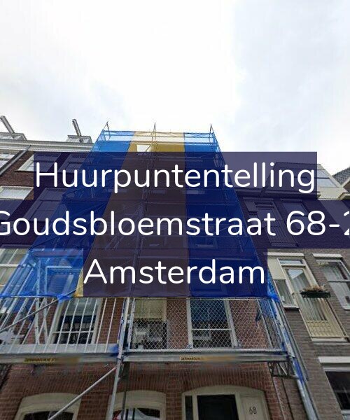 Foto gevel Huurpuntentelling voor Goudsbloemstraat 68-2, Amsterdam