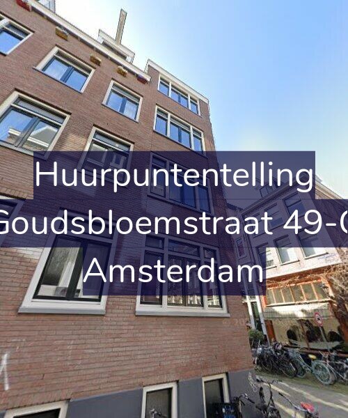 Foto gevel Huurpuntentelling voor Goudsbloemstraat 49-C, Amsterdam